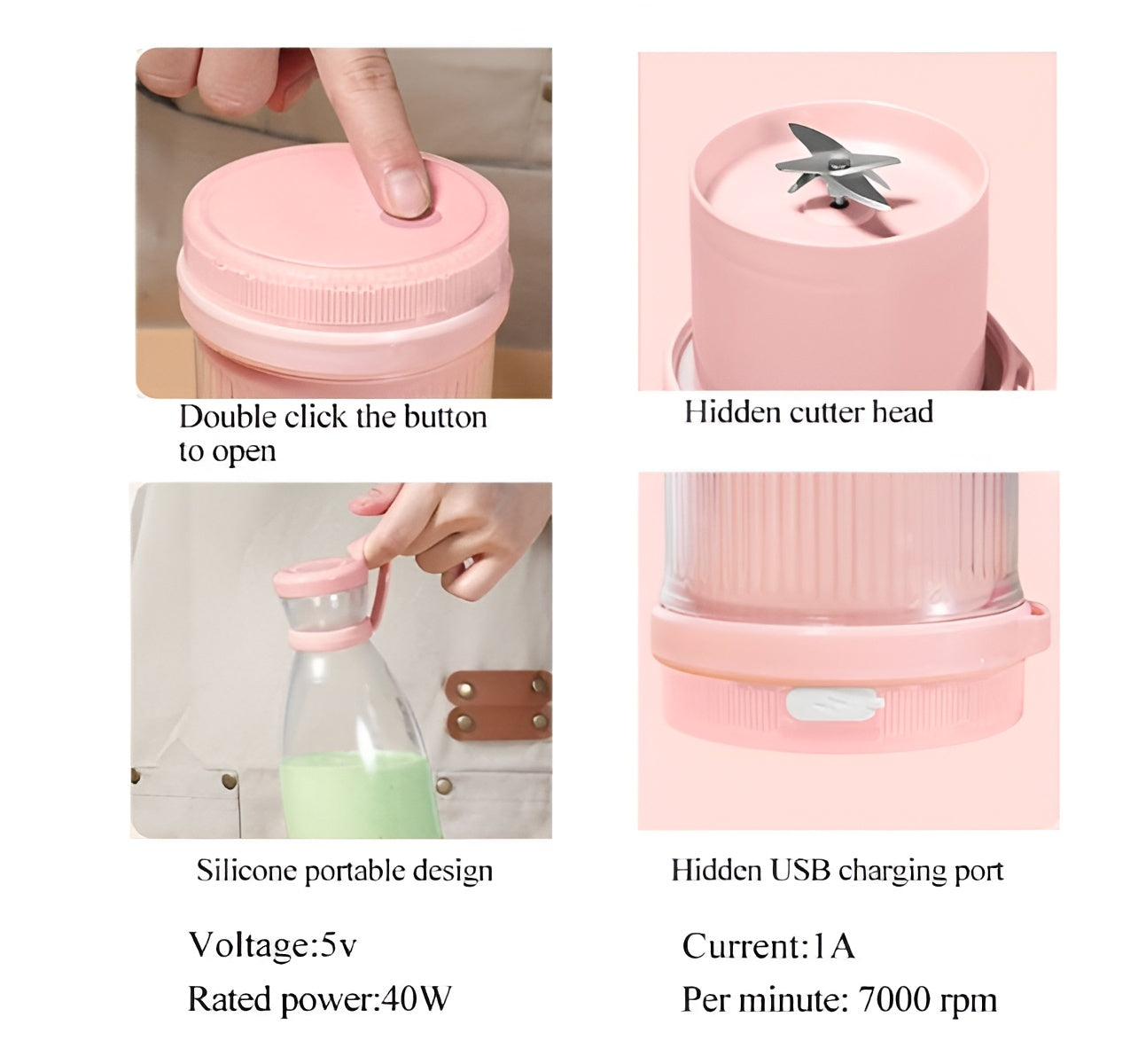 Portable Mini Blender for Fresh Juice